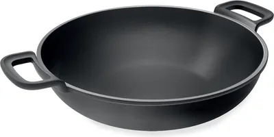 Produktbild von Wok aus Gusseisen hohe Wärmeleitung Ø 30 cm MAXIVE - Kochgeschirr für Induktion
