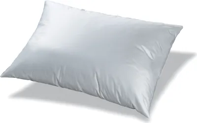 A white pillow is shown against a white background.