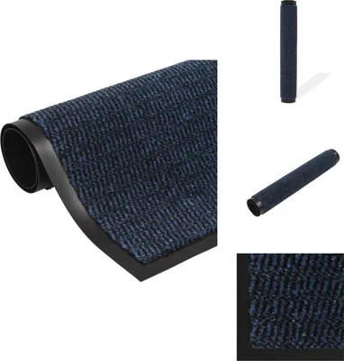 Produktbild von vidaXL Schmutzfangmatte Rechteckig Getuftet 80x120 cm Blau -  Fußmatten