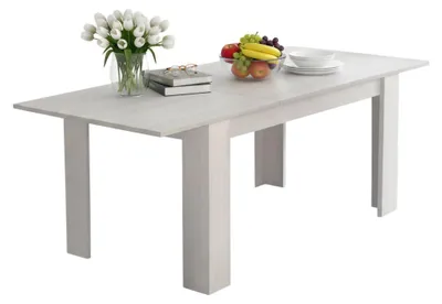 Produktbild von Ausziehbarer Tisch Dpanic, Ausziehbare Konsole, Ausziehbarer Esstisch, Ausziehbare Küchenkonsole, 160/220x88h75 cm, Weiß