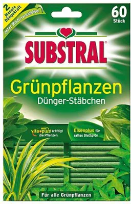 Produktbild von Substral Dünger-Stäbchen für Grünpflanzen - 60 Stück