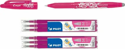 Produktbild von Pilot Frixion Ball pink + 6 Ersatzminen 0.7 pink