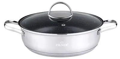 Produktbild von Zilner Premium Edelstahltopf mit Deckel 26cm