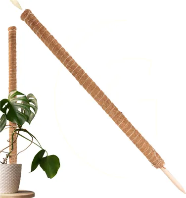 Produktbild von ​Erweiterbare Rankhilfe Kokosstab 110 cm mit Kokosfilz für Zimmerpflanzen​