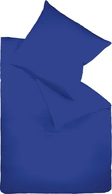 Produktbild von Fleuresse Mako-Satin-Bettwäsche Colours,royal