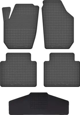 Produktbild von Gummi Fußmatten Set Für: Skoda Rapid (2013-2019) Gummimatten Schwarz