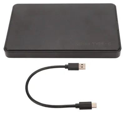 Obrázek produktu pro Pouzdro na pevný disk 2,5 palce USB 3.1 typ C 10 Gbit/s přenos ABS materiál HDD SSD externí s LED indikátorem (bez disku)