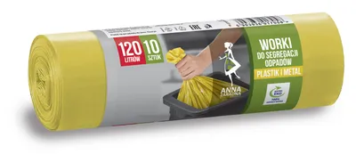 Produktbild von PYTLE NA ODPAD 120 L pytle na odpadky pytle na odpadky žluté 10 kusů