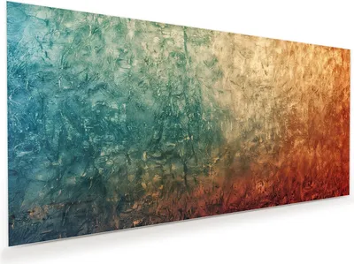Produktbild von Glasbild 100x50cm in XXL für Wohnzimmer, Schlafzimmer Motiv Strukturierte Farbe