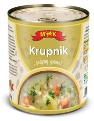 Zdjęcie produktu dla Zupa krupnik w puszce 800 g MK gotowa do podgrzania