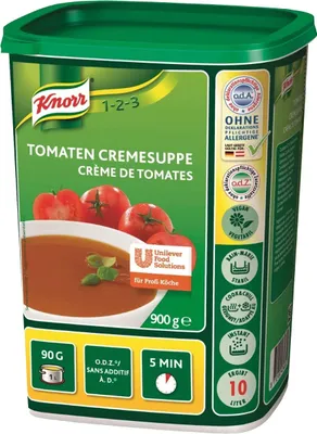 Image de Knorr Soupe tomate crémeuse tomate en gros pour gastro 900g