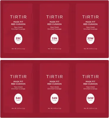Produktbild von TIRTIR - Mask Fit Red Cushion Foundation 6 Shade Trial Kit Medium Deep