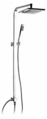 Produktbild von Demm Duschsystem Set mit Handbrause und eckigem Brausekopf 25 x 15 x 145 x 1.C x 1.C 15802, 61451.C