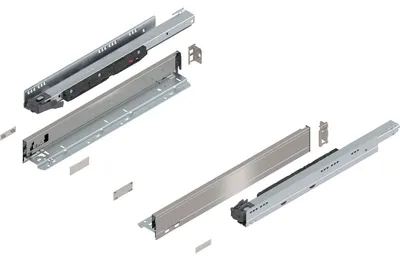 Produktbild von BLUM LEGRABOX pure SET Höhe N, BLUMOTION S, 70kg, NL 500, Edelstahl