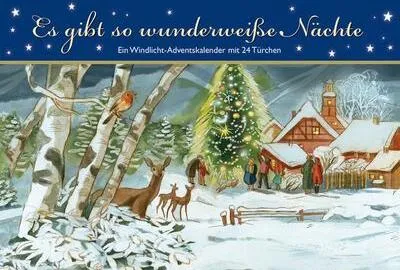 Produktbild von Es gibt so wunderweiße Nächte. Ein Windlicht-Adventskalender mit 24 Türchen