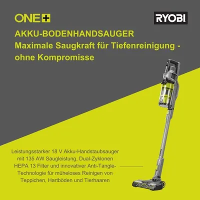 Produktbild von RYOBI 18 V ONE+ Bürstenloser Akku-Staubsauger RSVS18BL-0 für gründliche Reinigun