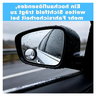 Produktbild von 4 Stück Toter Winkel Spiegel Auto Einstellbar HD Konvexe Linse Rahmenlos für Bessere Passend für Auto Spiegel Autospiegel, Universell als Weitwinkelspiegel für Autos für Autospiegel