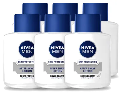 Image de 6 x Lotion après-rasage Nivea Men Silver Protect - 100 ml - Pack avantage - 6 pièces