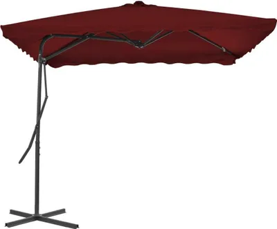 Immagine prodotto di Ombrellone con Palo in Acciaio Rosso Bordò 250x250x230 cm