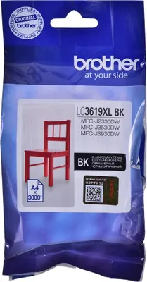 Zdjęcie produktu dla Brother LC-3619XLBK, Czarny, 1 szt., 3000 stron(y), Jednopak
