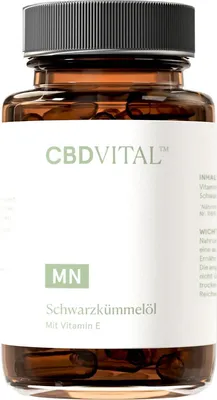 Produktbild von Schwarzkümmelöl Kapseln | Kaltgepresstes Öl | 1000mg