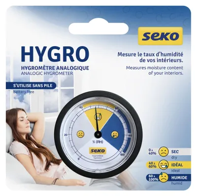 Image de Hygromètre Seko Hygroseko, mécanique, pour la mesure de l'humidité de l'air