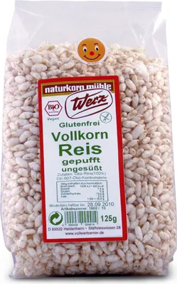 Produktbild von naturkorn mühle Werz - Vollkorn-Reis gepufft glutenfrei - 125g