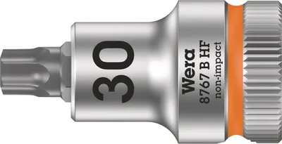 Produktbild von WERA Torx-Steckschlüsseleinsatz T30 3/8" 35 x 9,52 12 mm