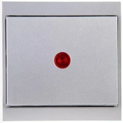 Produktbild von Kopp Malta SILBER Schalterprogramm, Steckdose, Schalter, Rahmen, etc. Kontrollschalter