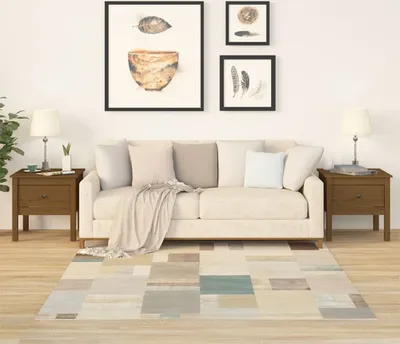 Immagine prodotto di The Living Store Tavolini 2 pz. Marrone miele 50x50x49 cm in legno di pino massiccio