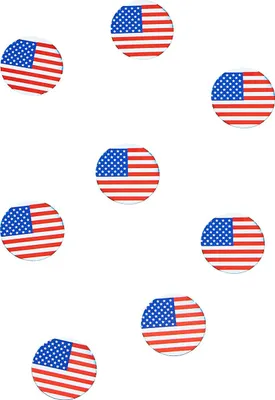 Produktbild von Tisch-Konfetti USA Fanartikel Fussball 150 stück weiss-rot-blau 18g -
