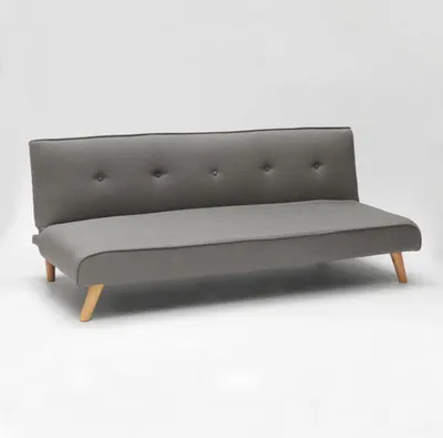 Immagine prodotto di Divano letto a 2 posti in tessuto per il soggiorno Design Larimar - Grigio