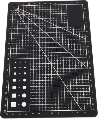 Produktbild von Selbstheilende Schneidematte aus PVC mit rutschfester Oberfläche und tragbarer Größe für Papierbasteln und kreative selbstgemachte Projekte in Schwarz