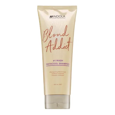 Zdjęcie produktu dla Indola Blond Addict 1 Wash Instacool Shampoo neutralizujący szampon do włosów blond 250 ml