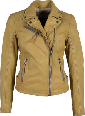 Damen Lederjacken Lederjacke Gipsy Gelb Gipsy Damen