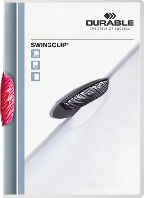 Image de DURABLE Chemise avec clip SWINGCLIP® 30 A4 transparent, Violet, 226035