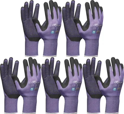 Produktbild von Arbeitshandschuh Gebol Handschuhe Multi Flex Lady lila Größe 8 (M) | 5 Paar