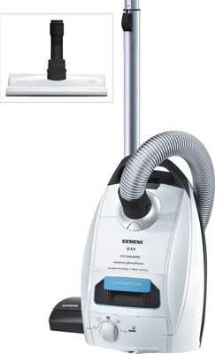 Produktbild von Siemens VSQ5X12M1, 850 W, Zylinder-Vakuum, Trocken, Staubbeutel, 4,5 l, HEPA