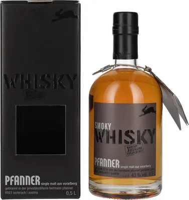 Produktbild von Pfanner Smoky Single Malt Whisky 43% Vol. 0,5l in Geschenkbox