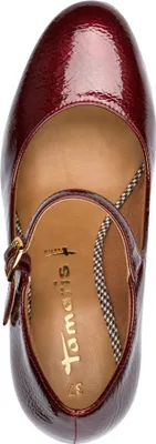 Produktbild von Tamaris Damen Riemchenpumps Mary Jane mattes und glänzendes Finish 1-22462-45, Größe:38 EU, Farbe:Rot