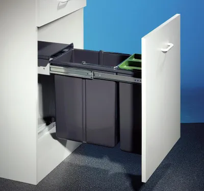 Image de HailoDouble 30 BM. Collecteur de déchets, anthracite.  - Poubelle