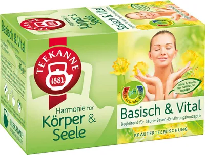 Produktbild von TEEKANNE Basisch & Vital Tee 20 Portionen
