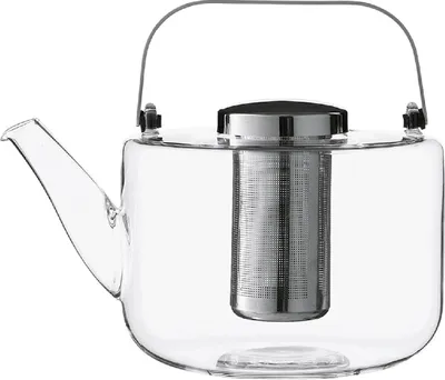 Produktbild von VIVA Bjorn Glas-Teekanne mit Siebeinsatz, Glaskanne, Tee Kanne, Borosilikatglas, 1.2 L, V37901