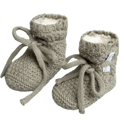 Produktbild von Baby's Only Booties teddyfutter Willow - Urban Green - 0-3 Monate - 100% Baumwolle
