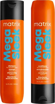 Obrázek produktu pro Matrix | Šampon a kondicionér Mega Sleek – 300 ml – Vyhlazující – Hydratační – Proti krepatění