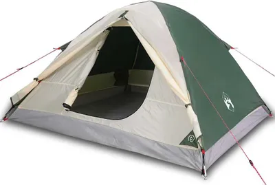 Produktbild von vidaXL Kuppel-Campingzelt 3 Personen Grün Wasserdicht
