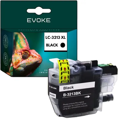 Produktbild von Evoke kompatible Tinte für Brother LC-3213 LC3213 LC3213BK Schwarz 11 ml 290 Seiten DCP-J572DW J774DW J772DW