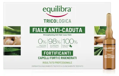 Produktbild von equilibra Haare, stärkende Ampullen gegen Haarausfall, zur Vorbeugung und Verlan