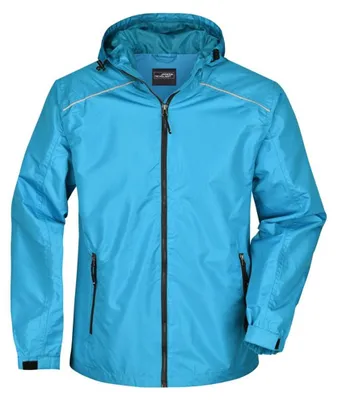Produktbild von James and Nicholson - Jacke, wasserfest für Herren LT2764 (XL) (Türkis/Eisengrau)