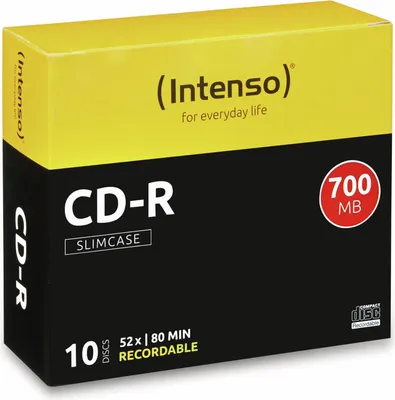 Obrázek produktu pro Intenso Cdr80 700Mb 52X (10) Sc